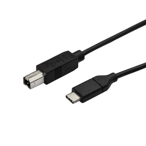 StarTech.com Câble USB-B vers USB-C de 50cm, Câble de Transfert de Données, USB 2.0, USB-C