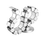 StarTech.com Goulotte passe-câbles avec vertèbres - Gestionnaire de câbles réglable avec quatre conduits et une base lestée