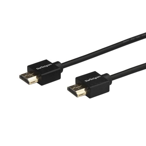 StarTech.com 2m Dunne HDMI 2.0 Kabel, 4K High Speed HDMI Kabel met Ethernet, 4K 60Hz HDR10, UHD HDMI Kabel, M/M Gripping Connectors