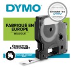 DYMO D1 étiquettes autocollantes authentiques | rouleau de 24 mm x 7 m | impression en noir sur fond jaune | autocollantes | pour étiqueteuses LabelManager