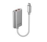 Lindy 42711 cable de teléfono móvil Blanco USB C 3,5mm