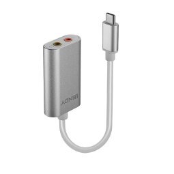 Lindy 42711 cable de teléfono móvil Blanco USB C 3,5mm