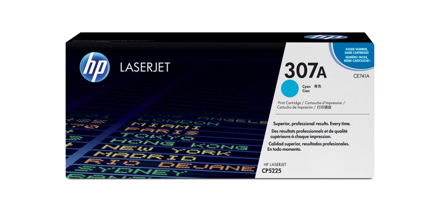 HP 307A - cyaan - origineel - LaserJet - tonercartridge (CE741A)