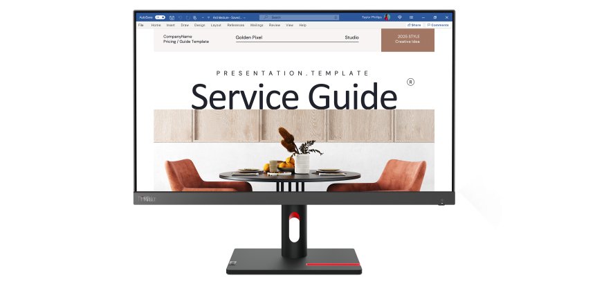 Lenovo ThinkVision S24i-30 pantalla para PC 60,5 cm (23.8") 1920 x 1080 Pixeles Full HD LED Negro