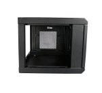 StarTech.com Armoire Réseau Murale à 2 Montants 6U avec Étagère 1U, Armoire Serveur Murale 19" à Charnières pour Équipement IT/AV/Électronique/Ordinateur, Armoire Rack Ventilée Flexible