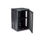 StarTech.com Armoire Réseau Murale à 4 Montants 18U avec Étagère 1U, Armoire Serveur Murale 19" à Charnières pour Équipement IT/AV/Électronique/Ordinateur, Armoire Rack Ventilée Flexible