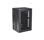 StarTech.com Armoire Réseau Murale à 4 Montants 18U avec Étagère 1U, Armoire Serveur Murale 19" à Charnières pour Équipement IT/AV/Électronique/Ordinateur, Armoire Rack Ventilée Flexible