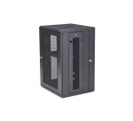 StarTech.com Armoire Réseau Murale à 4 Montants 18U avec Étagère 1U, Armoire Serveur Murale 19" à Charnières pour Équipement IT/AV/Électronique/Ordinateur, Armoire Rack Ventilée Flexible