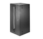StarTech.com 4-Post 26U Wall Mount Network Cabinet with 1U Shelf, 19" Hinged Wall-Mounted Server Rack for Data / AV / Electronics / Computer Equipment, Flexible Vented Rack Enclosure