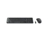 Logitech Wireless Combo MK220 clavier Souris incluse Bureau RF sans fil QWERTY Grec Noir