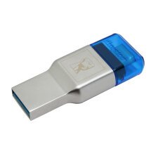 Kingston Technology MobileLite Duo 3C lector de tarjeta USB 3.2 Gen 1 (3.1 Gen 1) Type-A/Type-C Azul, Plata