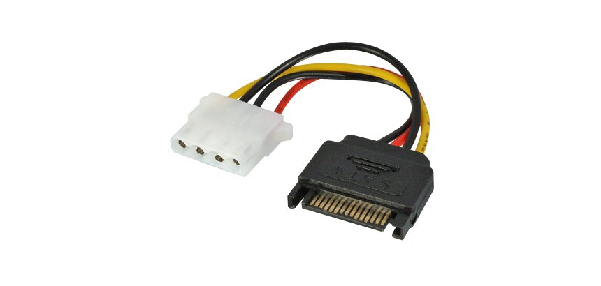 Lindy Câble adaptateur SATA 0.15m SATA vers Molex (LP4)