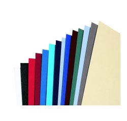 Copertine LeatherGrain - A4 - 250 gr - rosso scuro goffrato - GBC - conf. 100 pezzi