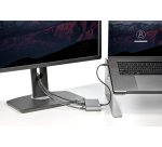 Hubb  HDMI 4K 60 Hz - 2x USB-A-hubb (3.2/2.0) och GbE - 28 cm