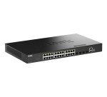 D-Link 28-Port Gigabit Stackable PoE+ Smart Managed Switch with 4 x 10G SFP+ Ports