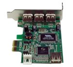 StarTech.com Scheda Pci Express basso prfilo con 4 porte USB 2.0 ad alta velocità