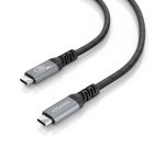 AISENS Cable USB 3.2 Gen2 Aluminio 10Gbps 8K@30Hz 5A 100W E-Mark, Tipo USB-C/M-USB-C/M, Negro, 4.0m