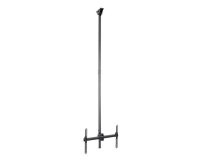 Soporte de Techo para TV - Soporte Universal de Cielo Raso para TV con Mástil Telescópico Largo Ajustable - Soporte VESA para Pantallas de 32" a 75" - Giro e Inclinación