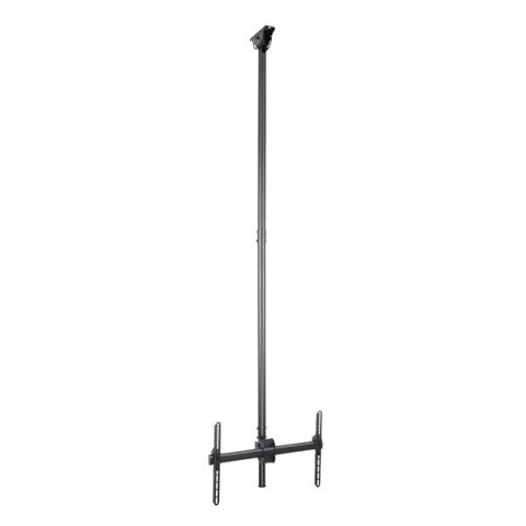Soporte de Techo para TV - Soporte Universal de Cielo Raso para TV con Mástil Telescópico Largo Ajustable - Soporte VESA para Pantallas de 32" a 75" - Giro e Inclinación