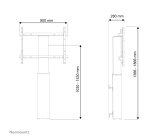 Neomounts PLASMA-W2250SILVER Socle pour écran 42-100" - mural - motorisé
