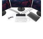 StarTech.com Station d'Accueil USB-C 4K, Station d'Accueil pour Triple Moniteur UHD 4K, Mac et Windows, USB C vers HDMI et DisplayPort, 60W Power Delivery, Hub 5x USB 5Gbps