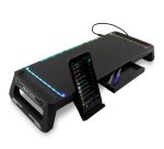 Deep Gaming DEEPGAMING SOPORTE PARA MONITOR CON HUB 4USB + ILUMINACION RGB