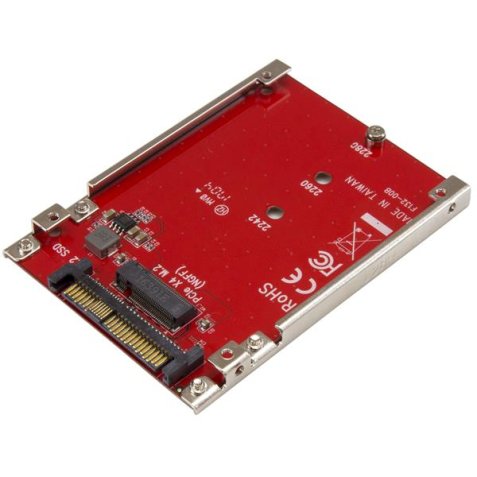 StarTech.com Tarjeta Adaptador PCI Express M.2 a U.2 SFF8639 para SSD NVMe M.2 - Conversor para SSD M.2 - Tarjeta Anfitrión para SSD M.2