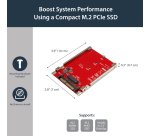 StarTech.com M.2 Drive to U.2 (SFF-8639) Host Adapter for M.2 PCIe NVMe SSDs