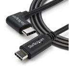 StarTech.com Cable de 1m USB-C a USB-C Acodado a la Derecha - Cable USB Tipo C en Ángulo a la Derecha - Cable USBC en Ángulo