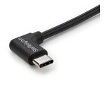 StarTech.com Cable de 1m USB-C a USB-C Acodado a la Derecha - Cable USB Tipo C en Ángulo a la Derecha - Cable USBC en Ángulo