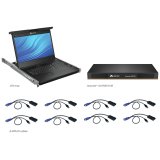 Vertiv Avocent 8 Ordinateur(s) - 47 cm (18,5") LED - UXGA - 1600 x 1200 - 16:9Port PS / 2USBVGA - Clavier - Pavé tactile - 120 V AC, 230 V AC Input Voltage - 1U Haut - PC