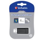 Verbatim PinStripe 4GB unità flash USB USB tipo A 2.0 Nero