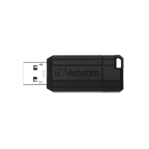 Verbatim PinStripe - Unidad USB de 32 GB - Negro