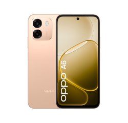 OPPO A6 AI Smartphone, doppia fotocamera 50MP+2, Selfie 8MP, Display 6.75” 120HZ IPS HD+, 6550mAh, RAM 6GB(Esp2GB/4GB/6GB)+ROM 256GB [Versione Italia], Aurora Gold