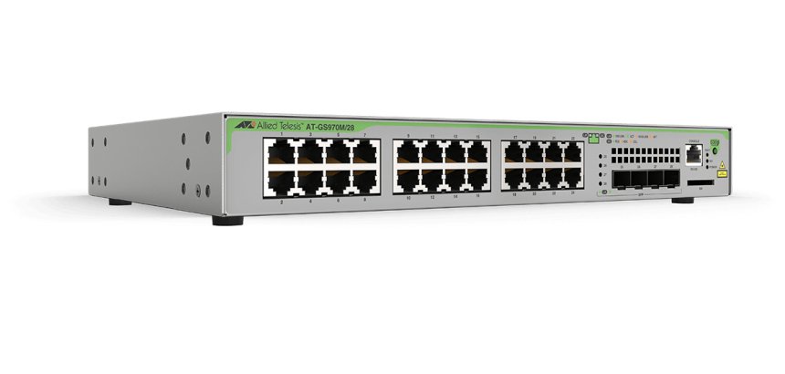 Allied Telesis GS970M Gestionado L3 Gigabit Ethernet (10/100/1000) Energía sobre Ethernet (PoE) 1U Gris