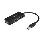 StarTech.com Hub USB 3.0 - Dock 4 Ports SuperSpeed 5Gbps avec Charge Rapide USB 3.2 Gen 1 Type-A pour PC Fixe/Portable - Alimentation par Bus USB ou Auto-Alimenté Mini/Compact - Noir
