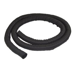 StarTech.com 6.5' (2m) Cable Management Sleeve - Flexible Coiled Cable Wrap - 1.0-1.5" dia. Expandable Sleeve - Polyester Cord Manager/Protector/Concealer - Black Trimmable Cable Organizer
