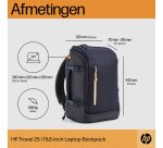 HP Travel 15,6 blauwe laptopbackpack, 25 liter