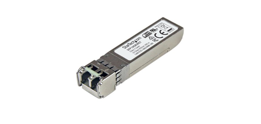 StarTech.com MSA Compliant SFP+ Transceiver Module - 10GBASE-SR~MSA Uncoded SFP+ Module - 10GBASE-SR - 10GbE Multi Mode Fiber (MMF) Optic Transceiver - 10GE Gigabit Ethernet SFP+ - LC 300m - 850nm - DDM