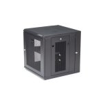 StarTech.com Armoire Réseau Murale à 4 Montants 12U avec Étagère 1U, Armoire Serveur Murale 19" à Charnières pour Équipement IT/AV/Électronique/Ordinateur, Armoire Rack Ventilée Flexible