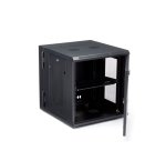 StarTech.com Armoire Réseau Murale à 4 Montants 12U avec Étagère 1U, Armoire Serveur Murale 19" à Charnières pour Équipement IT/AV/Électronique/Ordinateur, Armoire Rack Ventilée Flexible