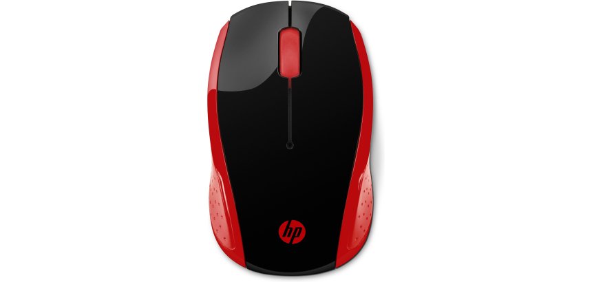 HP Ratón inalámbrico 200 (Rojo imperial)