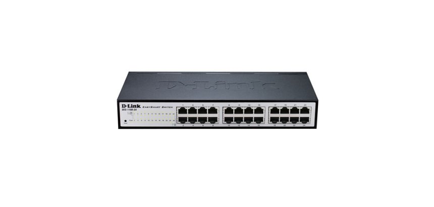 D-Link DGS-1100-24V2 Géré L2 Gigabit Ethernet (10/100/1000) 1U Noir, Gris