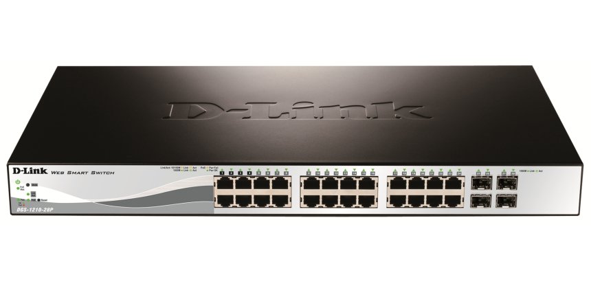 D-Link DGS-1210-28P Gestionado L2 Gigabit Ethernet (10/100/1000) Energía sobre Ethernet (PoE) 1U