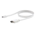 StarTech.com Câble adaptateur USB C vers DisplayPort de 1 m - 4K 60 Hz - Blanc