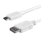 StarTech.com Câble adaptateur USB C vers DisplayPort de 1 m - 4K 60 Hz - Blanc