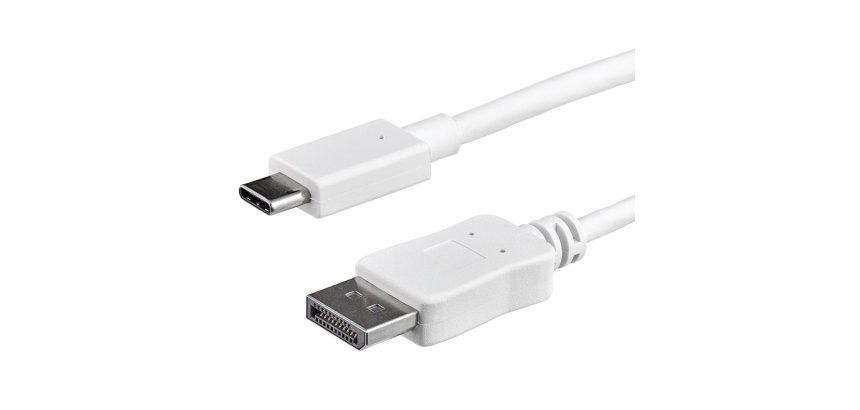 StarTech.com Câble adaptateur USB C vers DisplayPort de 1 m - 4K 60 Hz - Blanc