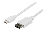 StarTech.com Câble adaptateur USB C vers DisplayPort de 1,8 m - 4K 60 Hz - Blanc