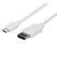 Cable de 1,8m USB-C a DisplayPort - 4K 60Hz - Blanco