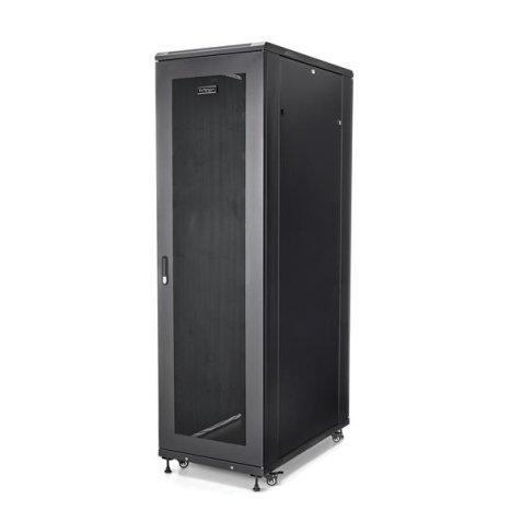 StarTech.com Rack Serveur 42U à 4 Montants, Rack de Données 19" pour Ordinateur / AV / Équipement IT, Rack Serveur avec Roulettes, Armoire Réseau Industrielle Pleine Taille